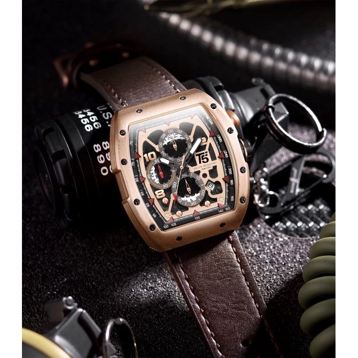 T5 H 3870G Original Jam Tangan T5 Original Chronograph Terbaru Mantap Istimewa