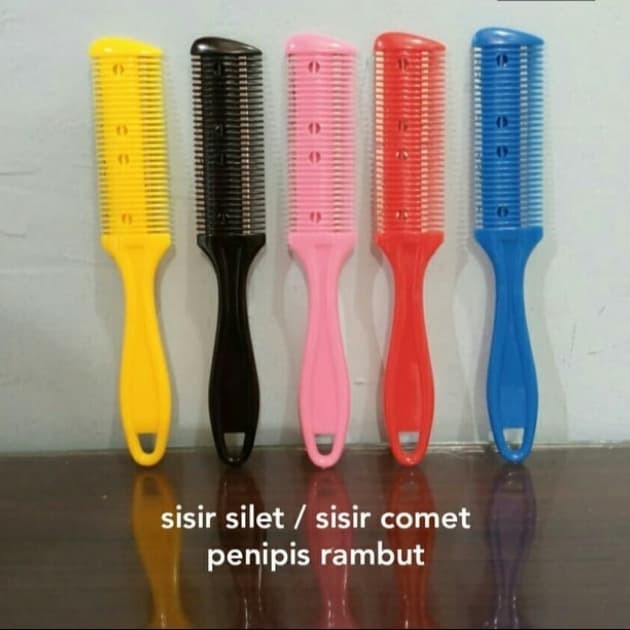 Sisir comet ,sisir ditambah silet untuk cukur