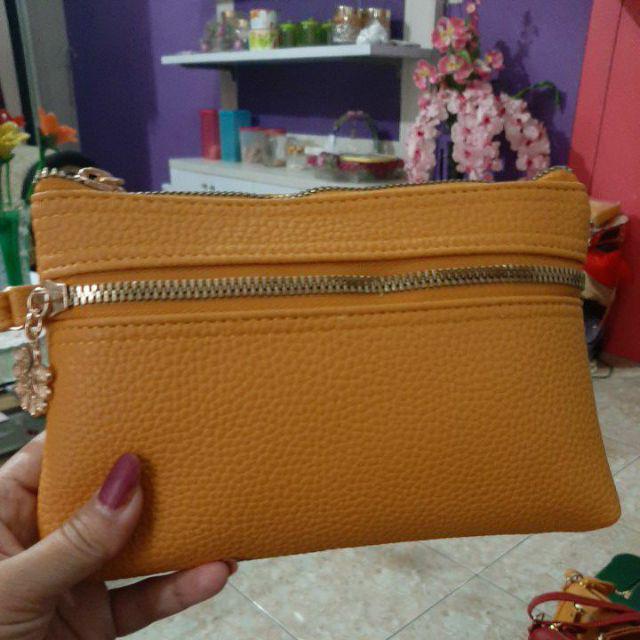 Dompet Wanita Silvi Terbaru 2021 Papirut Kulit Jeruk Premium Sintetis Imfort Kekinian Bisa COD-Kuning