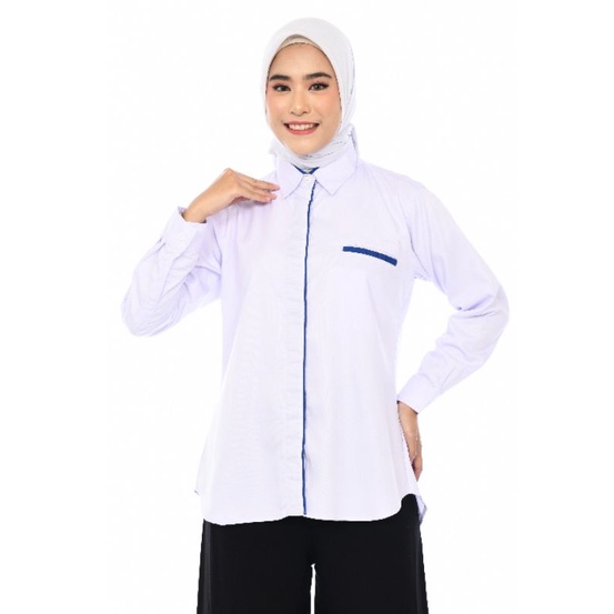 seragam kantor murah#baju karyawan#kemeja tangan panjang tambah bordir#