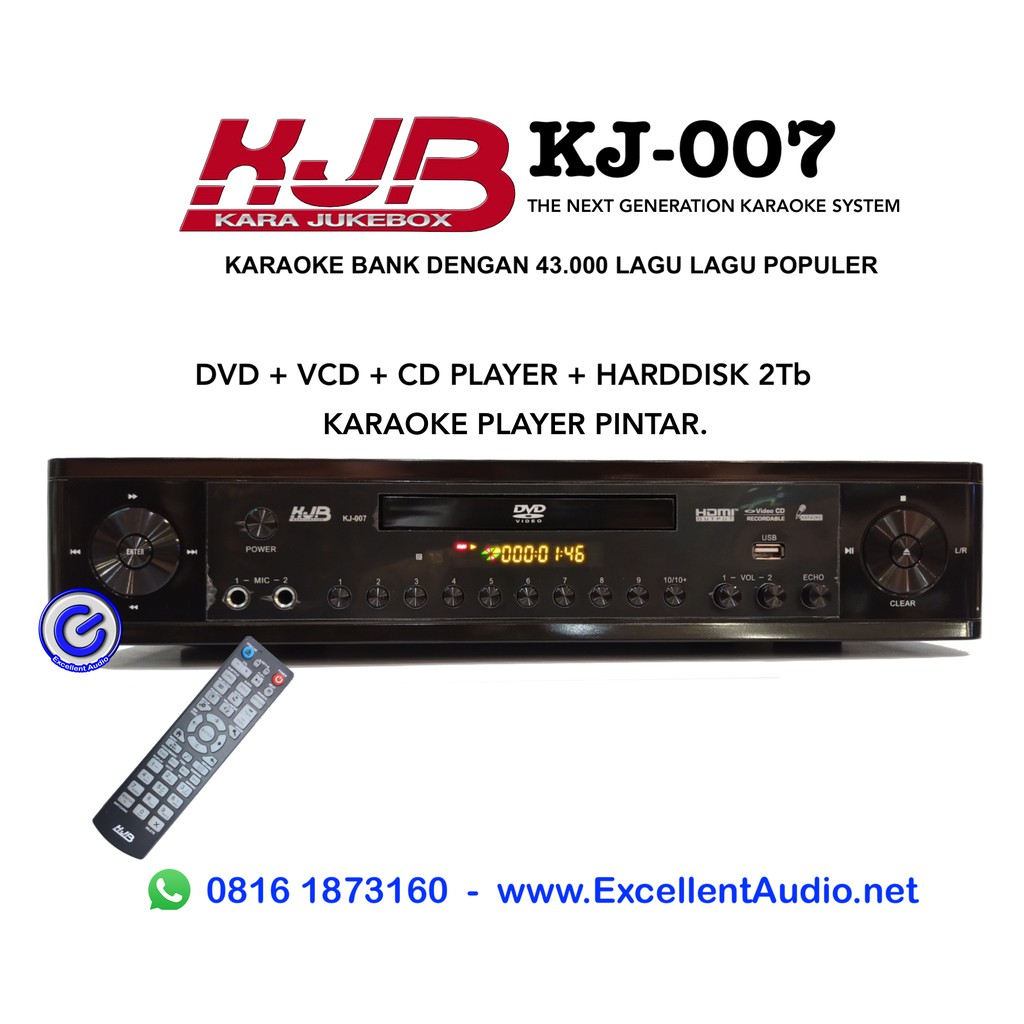 Karaoke player KJB KJ007 DVD player VCD player CD player