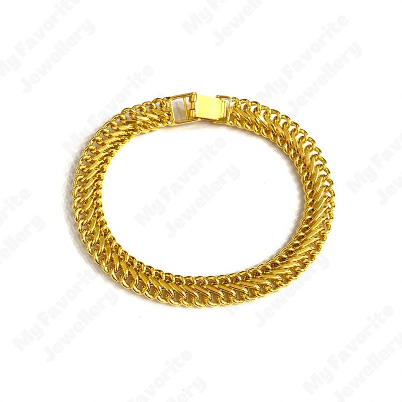 Gelang Holo 10 Polos Gelang Emas Asli Kadar 700 dan 875