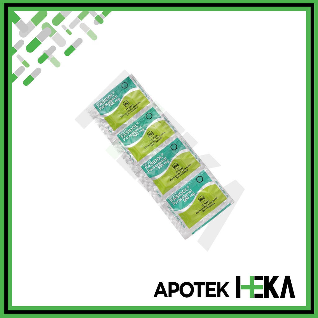 Fasidol Paracetamol 500 mg Strip isi 10 Tablet - Obat Demam (SEMARANG)