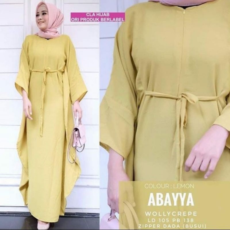 Abayya maxi dress pakaian wanita fashion muslim