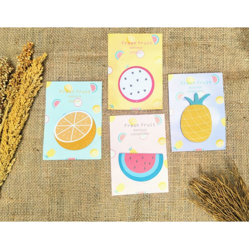 

STICKY NOTES MOTIF BUAH LUCU