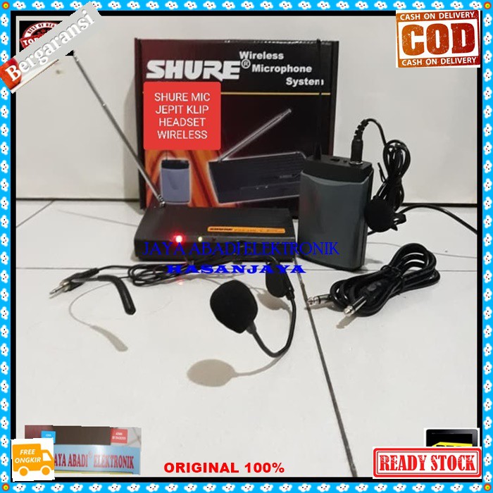 G85 Mic Wireless system Single profesional headset bando klip clip on Condensor sensitif aux kancing