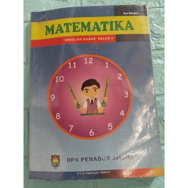 Preloved buku bekas Matematika SD kelas 2 BPK Penabur