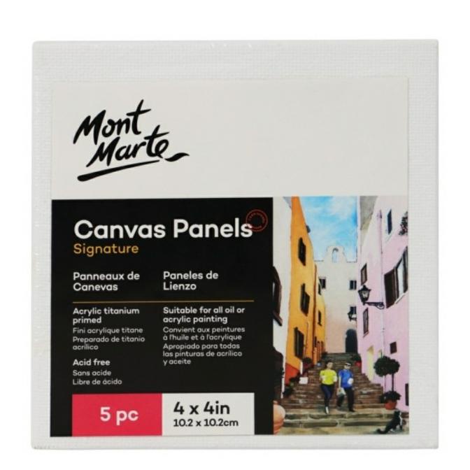 

Mont Marte Signature Canvas Panel 5 Pcs - 10.2 x 10.2 cm