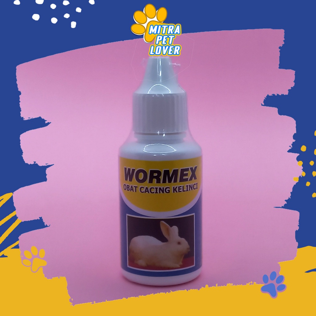 OBAT CACING KELINCI - WORMEX 30 ML ORIGINAL - BASMI CACING PITA , GELANG , CAMBUK DI USUS LAMBUNG &amp; HATI RABBIT AMAN SEHAT - MURAH GARANSI ASLI KUALITAS - PET ANIMAL HEALTHCARE &amp; VETERINARY TAMASINDO OBAT KESEHATAN &amp; VITAMIN TERNAK HEWAN MITRAPETLOVER