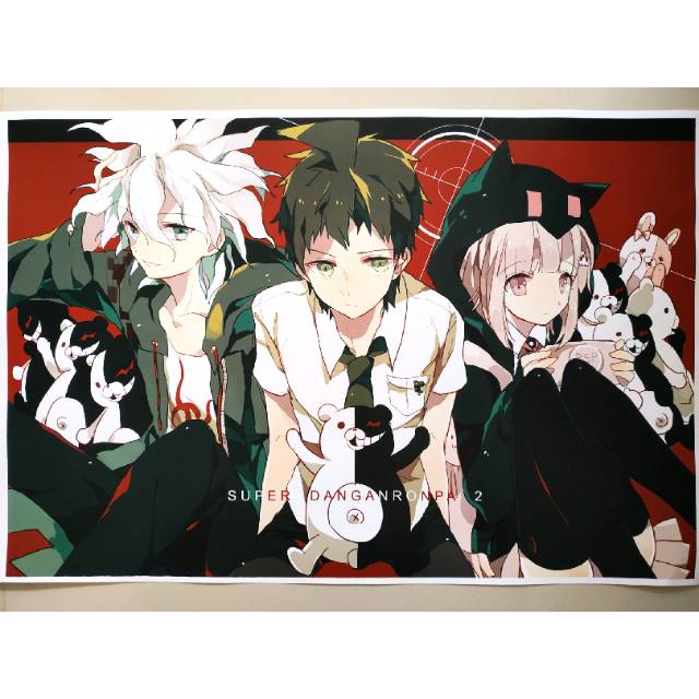Poster Anime Game Danganronpa 11 Hajime Hinata Nagito Komaeda Chiaki Nanami