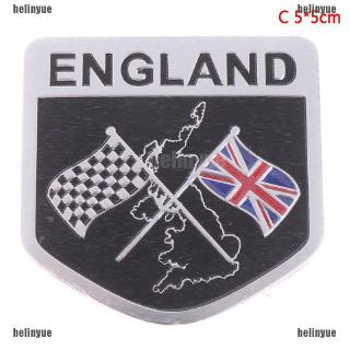 1Pc Stiker  Emblem Logo Bendera  Inggris  Bahan Alloy untuk 