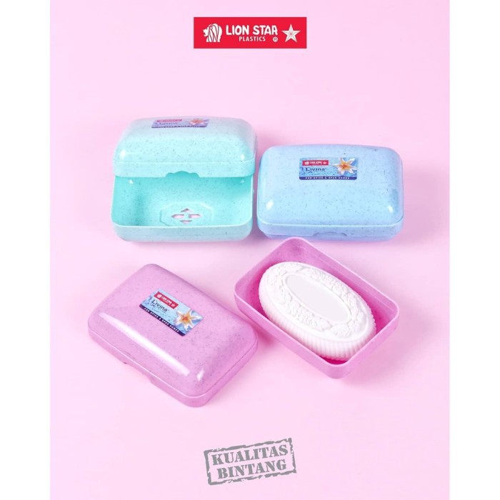 KOTAK Tempat wadah sabun batang soap case travel LION STAR MB 1