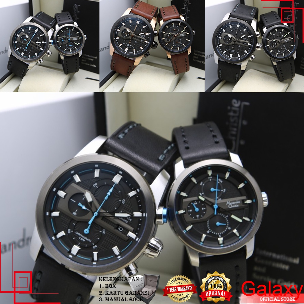 ALEXANDER CHRISTIE COUPLE ORIGINAL JAM TANGAN ALEXANDRE CHRISTIE COUPLE JAM ALEXANDER CRISTIE 6562