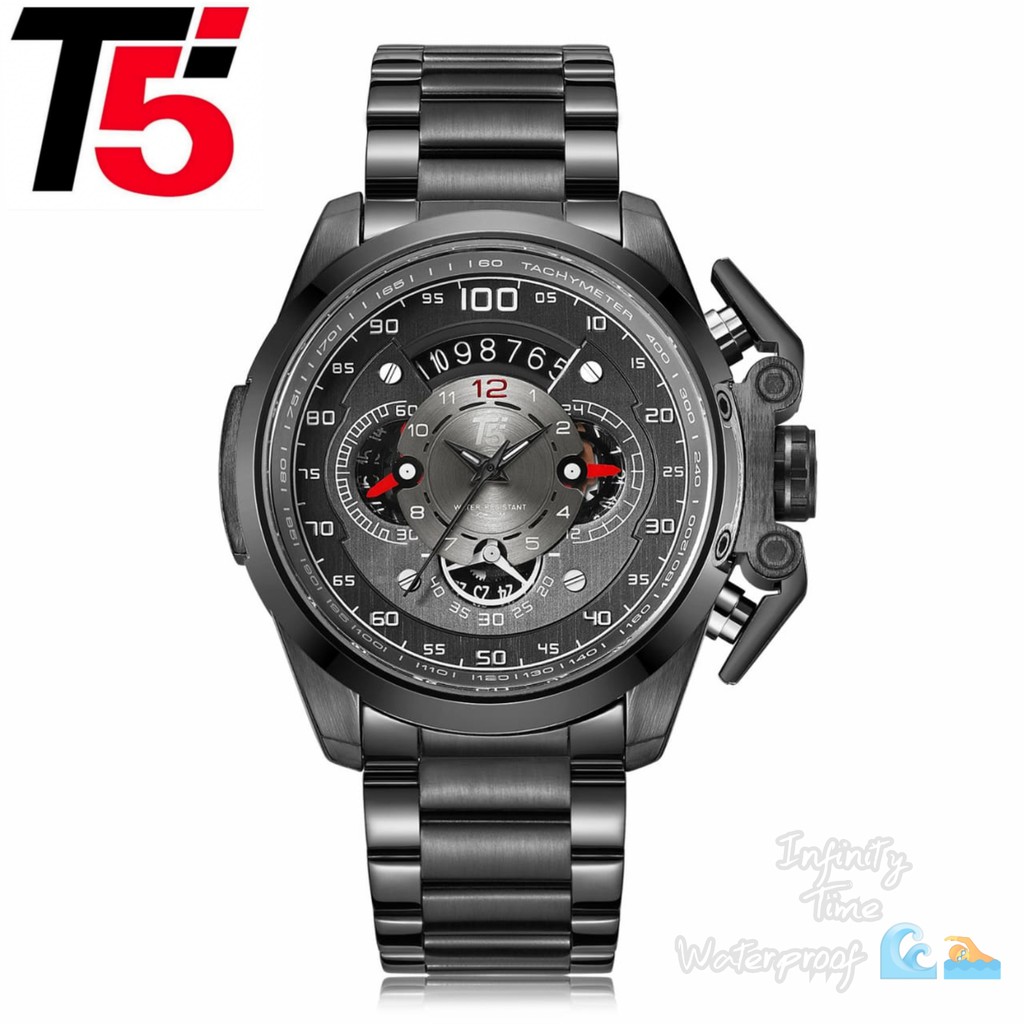 Jam Tangan Cowok T5 H3633G H3633 3633 Kualitas Original Waterproof