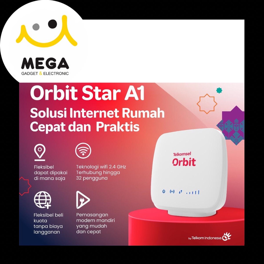 Modem Wifi Telkomsel Orbit Star A1 Modem 4G Wifi Garansi Resmi