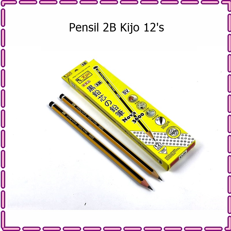 [12pcs] Pensil 2B Kijo &amp; Master King