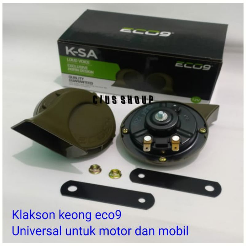 SEPASANG KLAKSON KEONG SOUNDBLACK K90 NINE HORN WATERPROOF UNTUK MOTOR DAN MOBIL