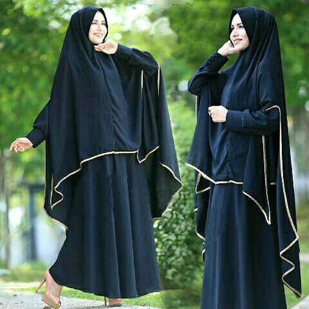 Diskon Gamis SyarI HITAM ULFA - DNCAK PROMO SET HIJAB SyarI ULFA BLACK Baju MUSLIM LEBARAN TERBARU