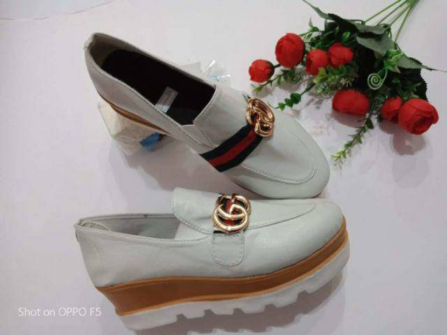 (COD) Divishoes WEDGES AN58 PUTIH (REALPICT GESER)