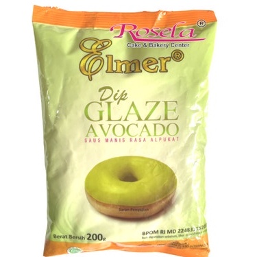 

STOK TERBARU【DIJAMIN ORIGINAL】Elmer ALPUKAT 200GR ✅Glaze donat | Glaze | Topping Donat | Elmer | Elmer Dip Glaze Topping Donat kemasan 200 gr /Elmer Dip Glaze Donut 200 gram (Kemasan Pabrik dan Repack) | Dip glaze Elmer 200gram Termurah !!