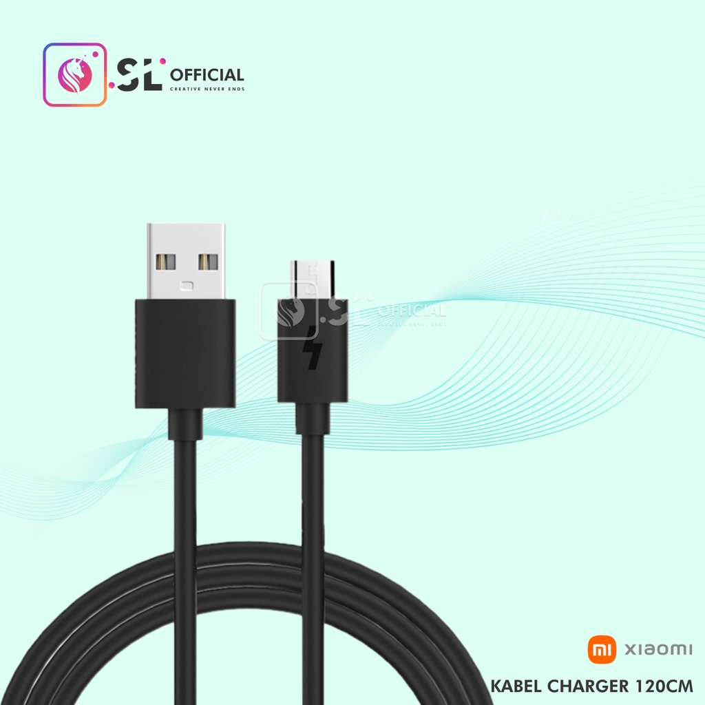 Kabel Data Xiaomi Fast Charging Micro Usb 120cm ORIGINAL