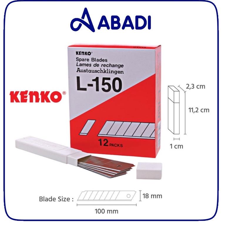 

(L7D5) GROSIR Isi Cutter Kenko L-150 (1pak/12 kotak/5pcs) //Trend@ready