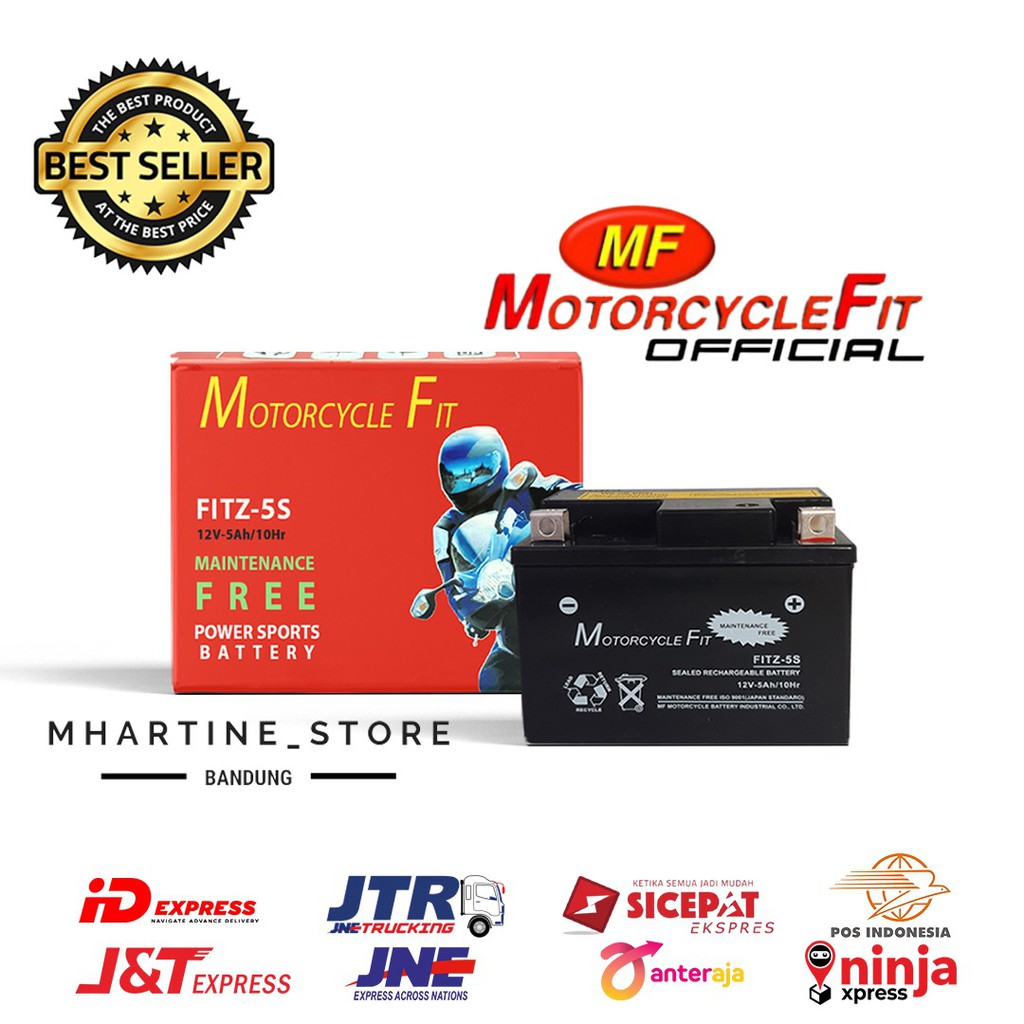 Accu motor MF GTZ5 Honda Supra X125