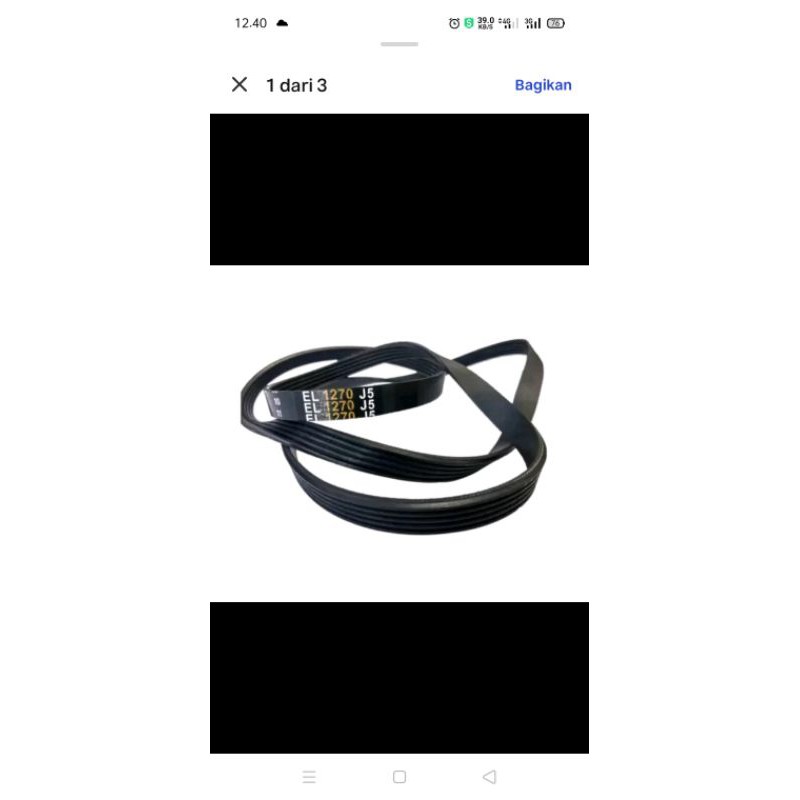 vbelt fanbelt mesin cuci samsung 5j 1270