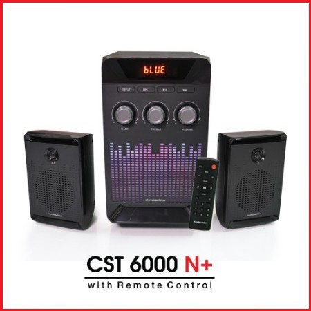 Speaker Bluetooth Simbadda CST 6000N+ Subwoofer Bass Power LED Display RGB Light 5.0