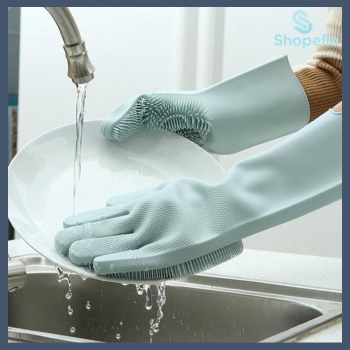 SHOPELLO - Silicone Dishwashing Gloves Magic glove Sarung tangan cuci piring