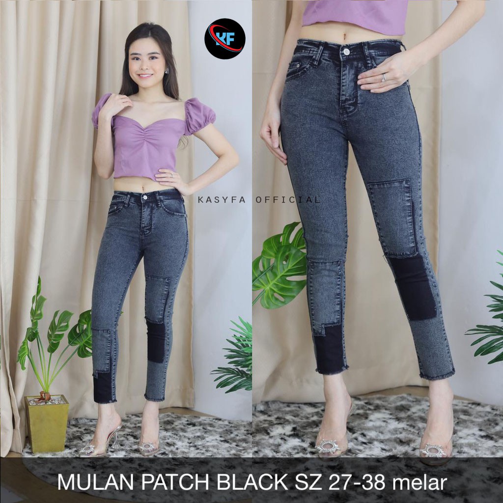 CELANA JEANS SNOW MULAN PATCH SERIES 7/9