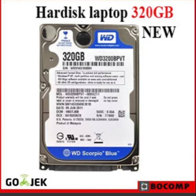 NEW Hardisk laptop 320GB WD Blue