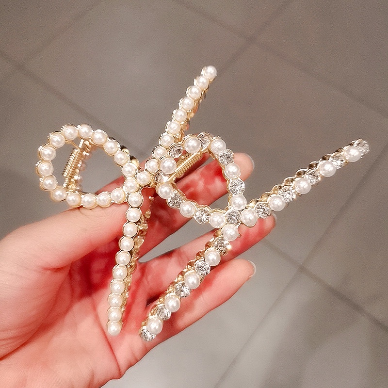 Women Korean INS Style Metal Elegant Pearl Hair Clips