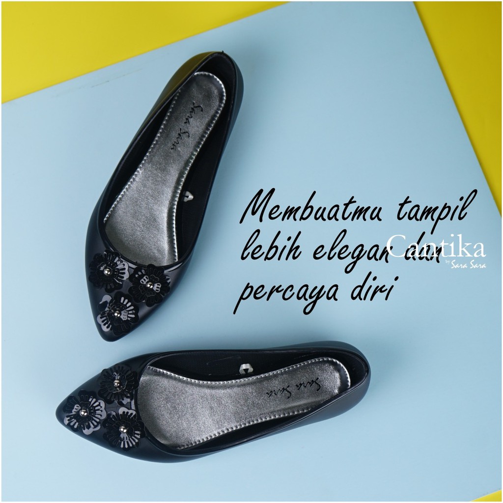 Sara Sara CANTIKA Jelly Shoes Sepatu Jelly wanita sepatu kerja kasual flat shoes jelly terbaru