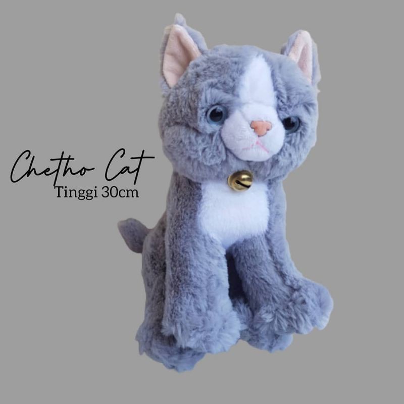 BONEKA KUCING CHETHO CAT LUCU 4 WARNA