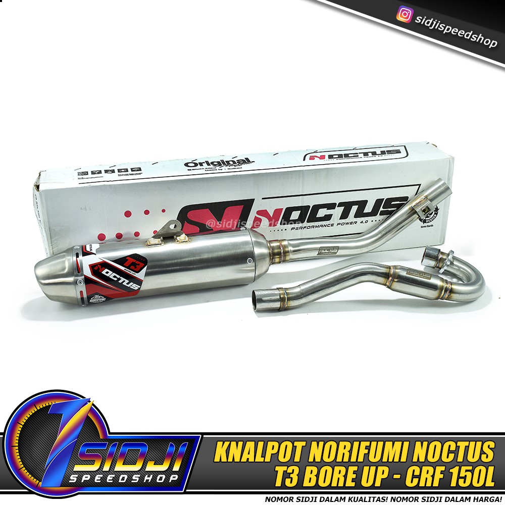 Knalpot Muffler ORIGINAL NORIFUMI NOCTUS T3 SE BORE UP KLX BIGFOOT DT CRF 150L WR 155 Shopee Indonesia