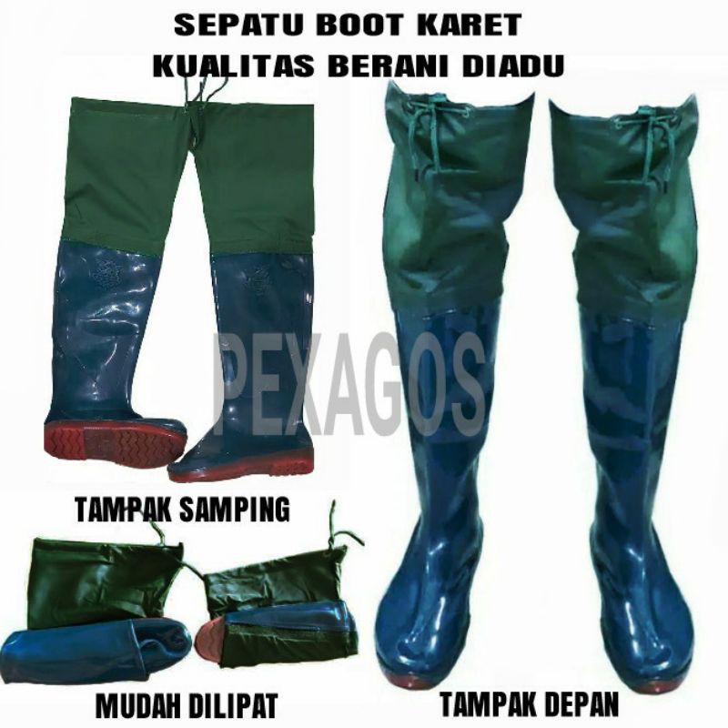 BOOT KARET KHUSUS PERTANIAN COCOK UNTUK BEKERJA DISAWAH, KEBUN, DLL SEPATU BOOT KARET PAJANG