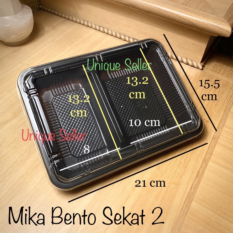 Mika Bento Sekat 2 / 3 / 4 / Tray Bento Sekat 2 3 4 Tebal isi 20 pcs