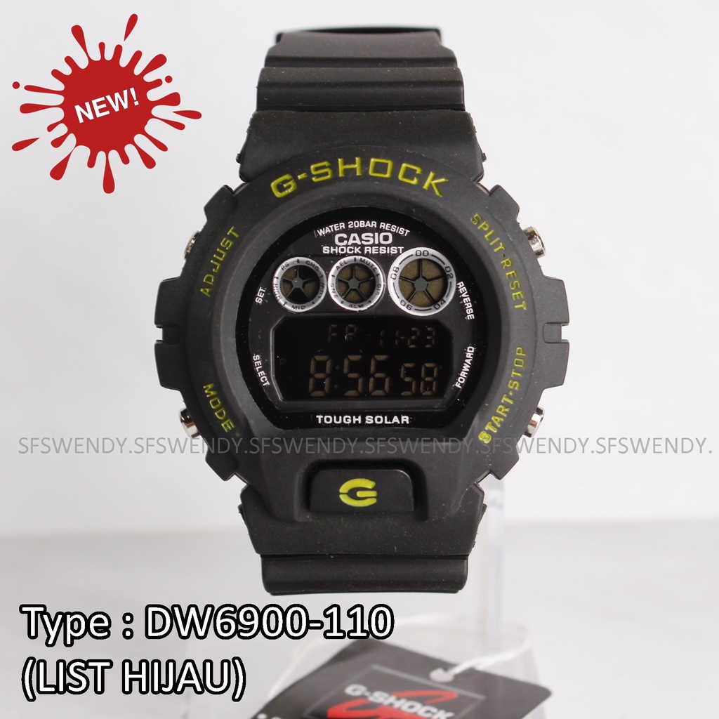 PRODUK TERLARIS !!! Jam tangan digital pria &amp; anak anak G Shock DW-6900 Hitam Army anti air sporty