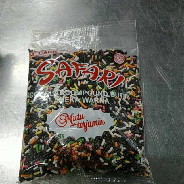 

Safari coklat butir aneka warna