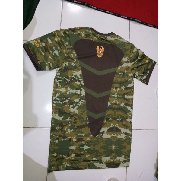 kaos KASAD motif Kostrad jatah TNI AD