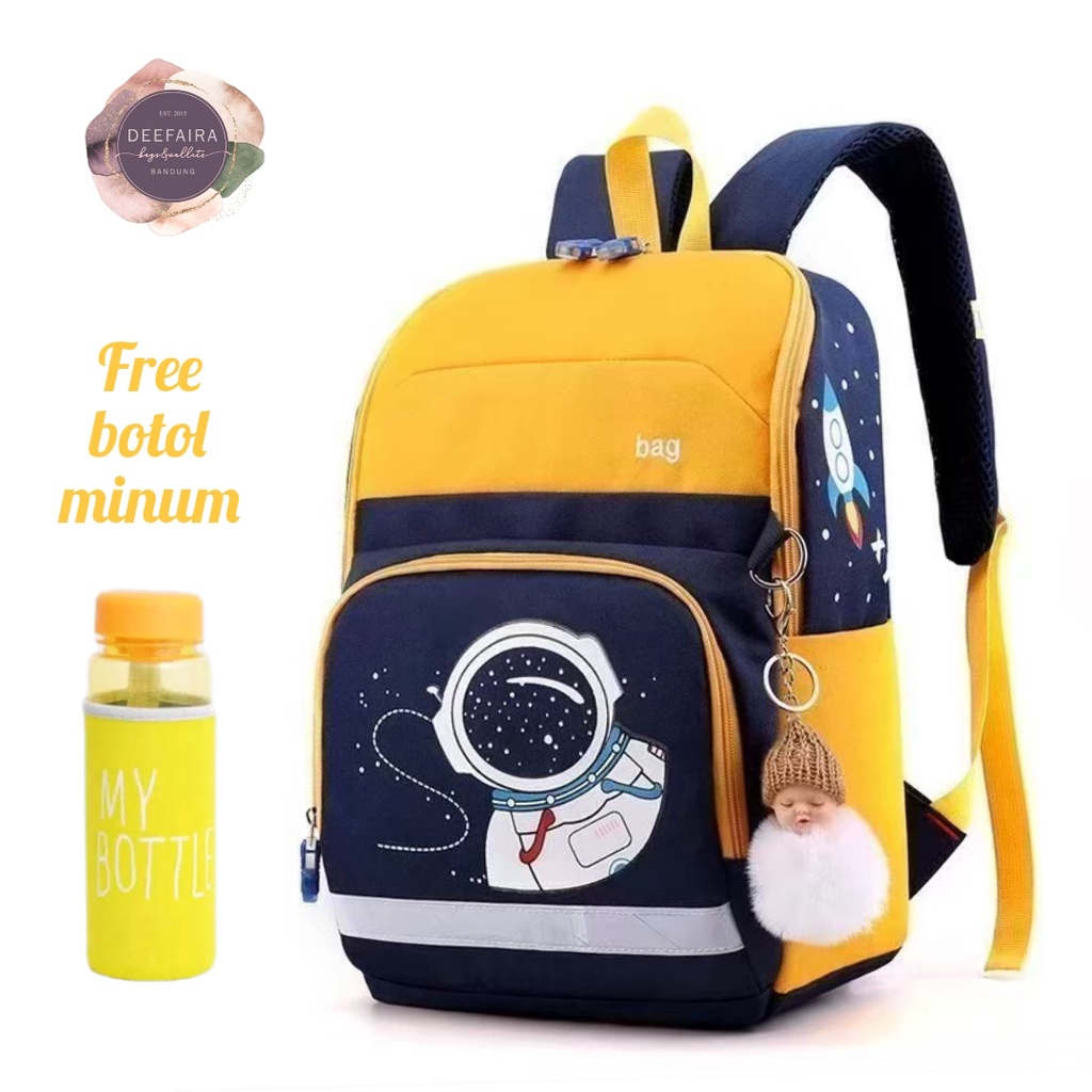 Tas Ransel Anak Astr0n00t Mn01 Free Botol Minum Tas Sekolah Paud Tk Sd