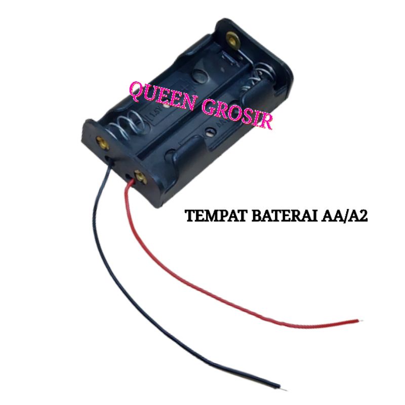 Tempat Baterai Kecil AA / A2 - Holder -Kotak Baterai Kecil