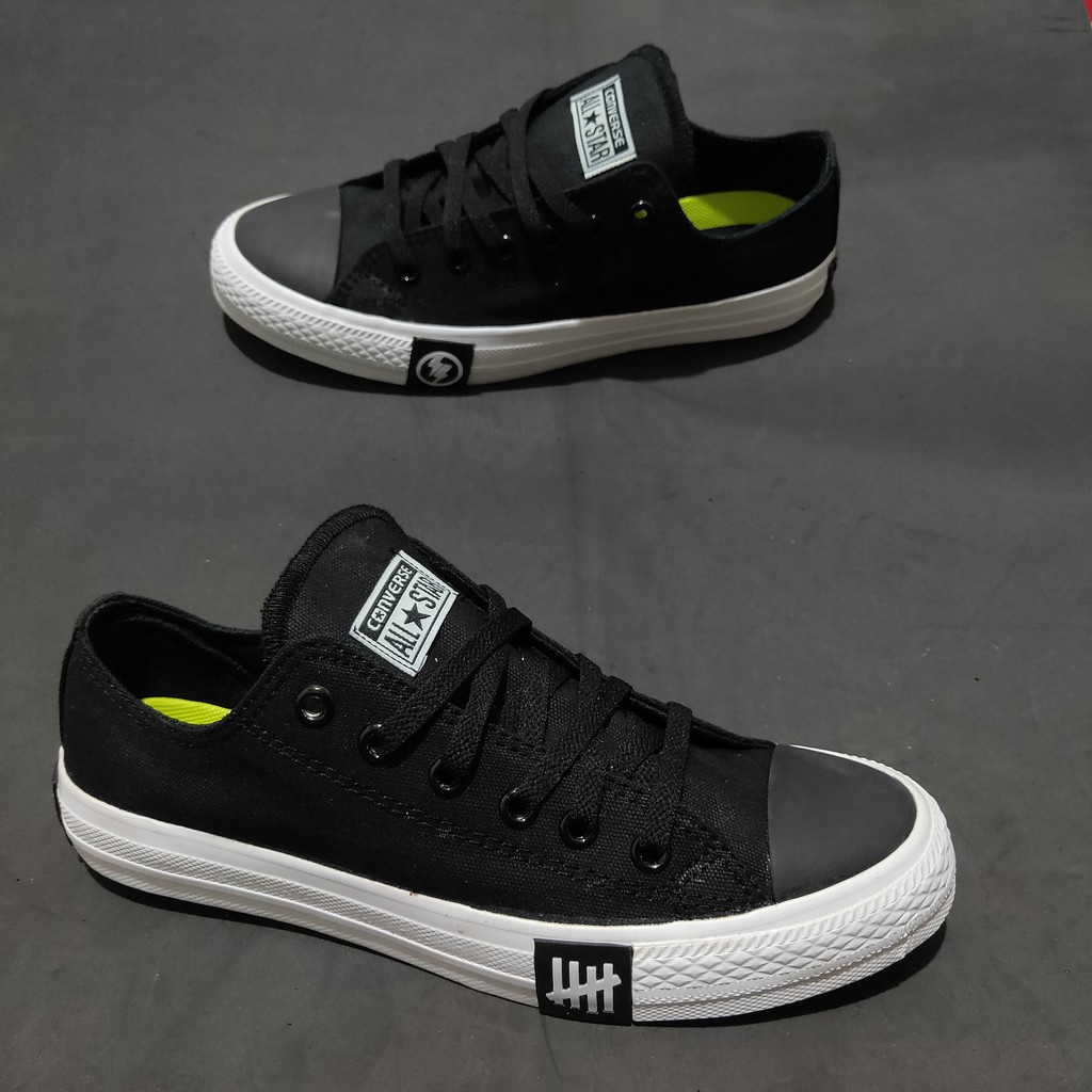 Terbaik Sepatu pria Allstar Chuck Taylor 2/All Star Ct 2 Premium/Allstar Jackpurcel - hitam petir