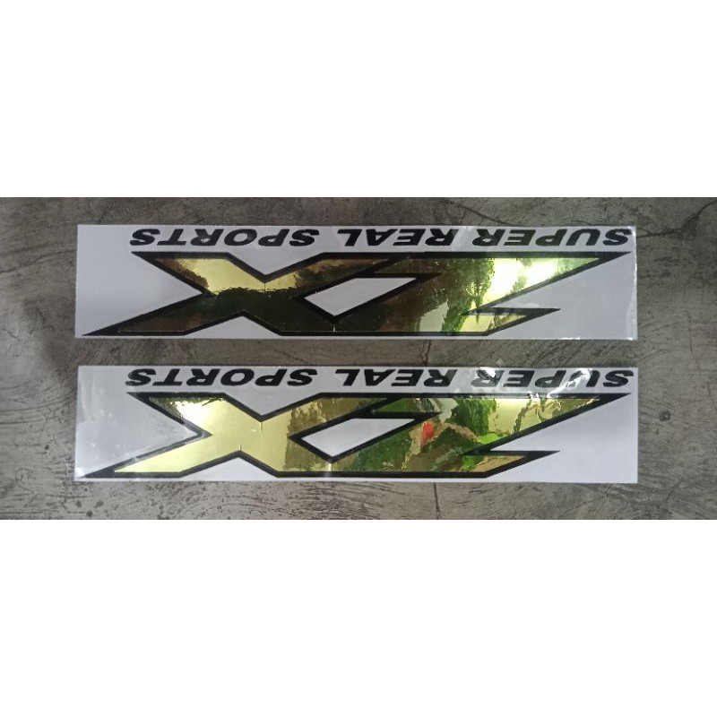 Cutting sticker ZX gold