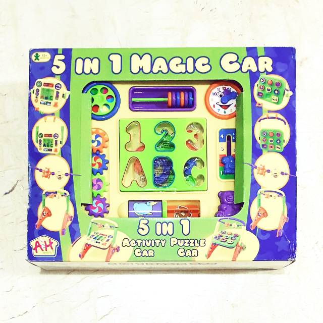 MAINAN ANAK 5 IN 1 MAGIC CAR PUZZLE