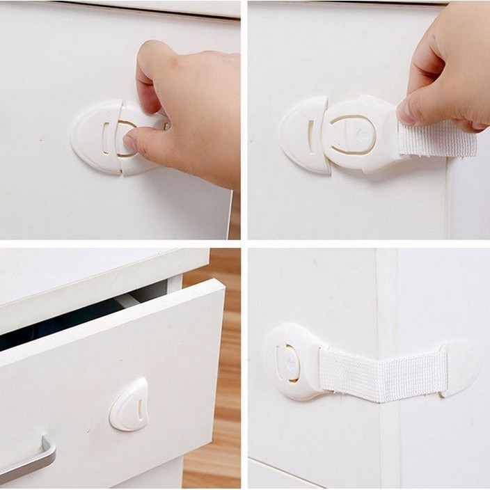 Tali Pengait Laci Lemari Pintu Kulkas / Baby Safety Lock Band