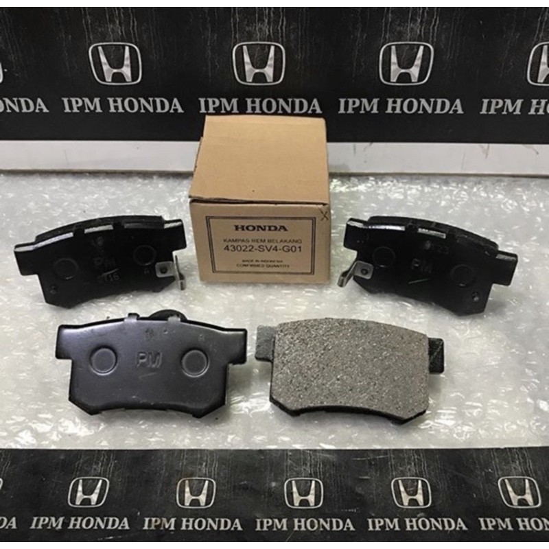 43022 SV4 PM Brake Pad Kampas Rem Belakang Honda Odyssey RA6 RA8 2000-2003 Stream 2.0 2000cc 2002-2006 Crv Gen 2 RD4 RD5 2002-2006 GEN 3 RE1 RE3 2007-2012 GEN 4 2013-2017