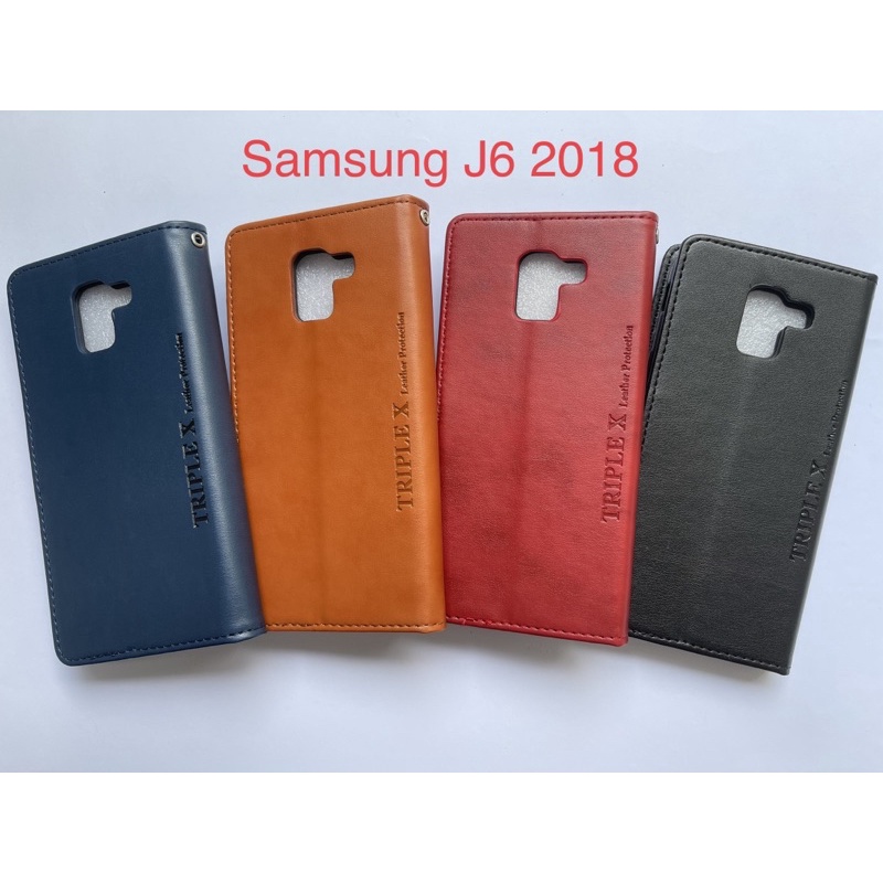 Leather Wallet Flip New Samsung J6