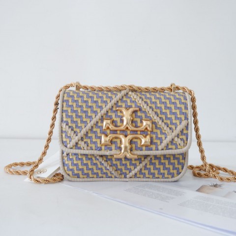 TAS WANITA SELEMPANG BAHU TB ELEANOR SMALL DIAMOND WOVEN CONVERTIBLE SHOULDER BAG